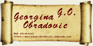 Georgina Obradović vizit kartica